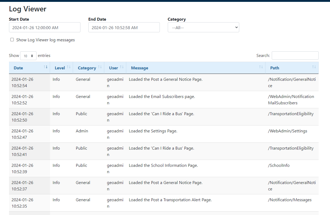 LogViewer